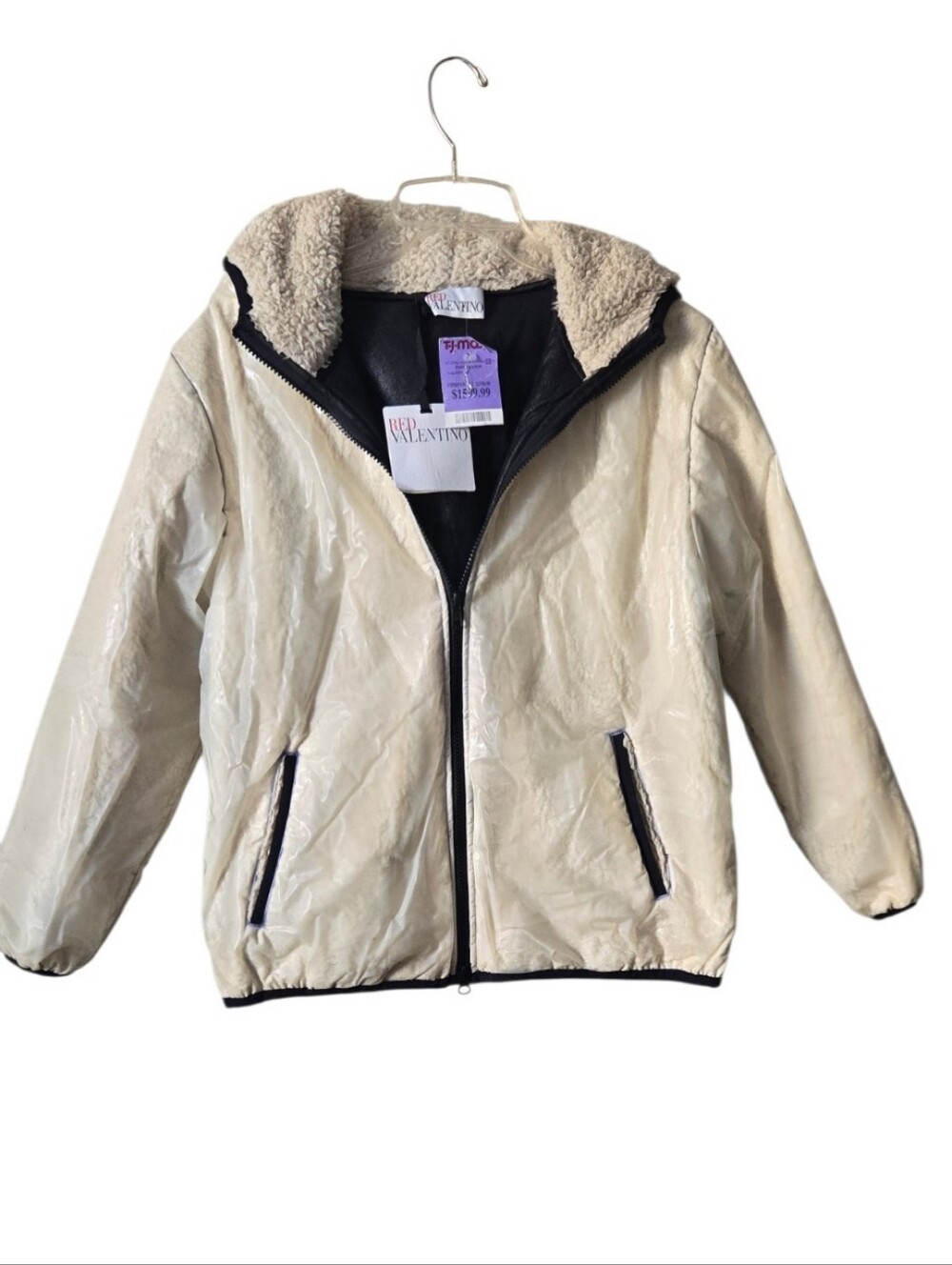 NWT RED Valentino Reversible Hooded Sherpa Jacket IT 40 / Small